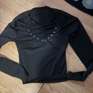 Elegant Black Long Sleeve Top